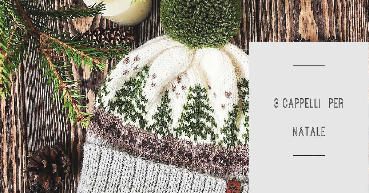 cappelli a maglia per natale