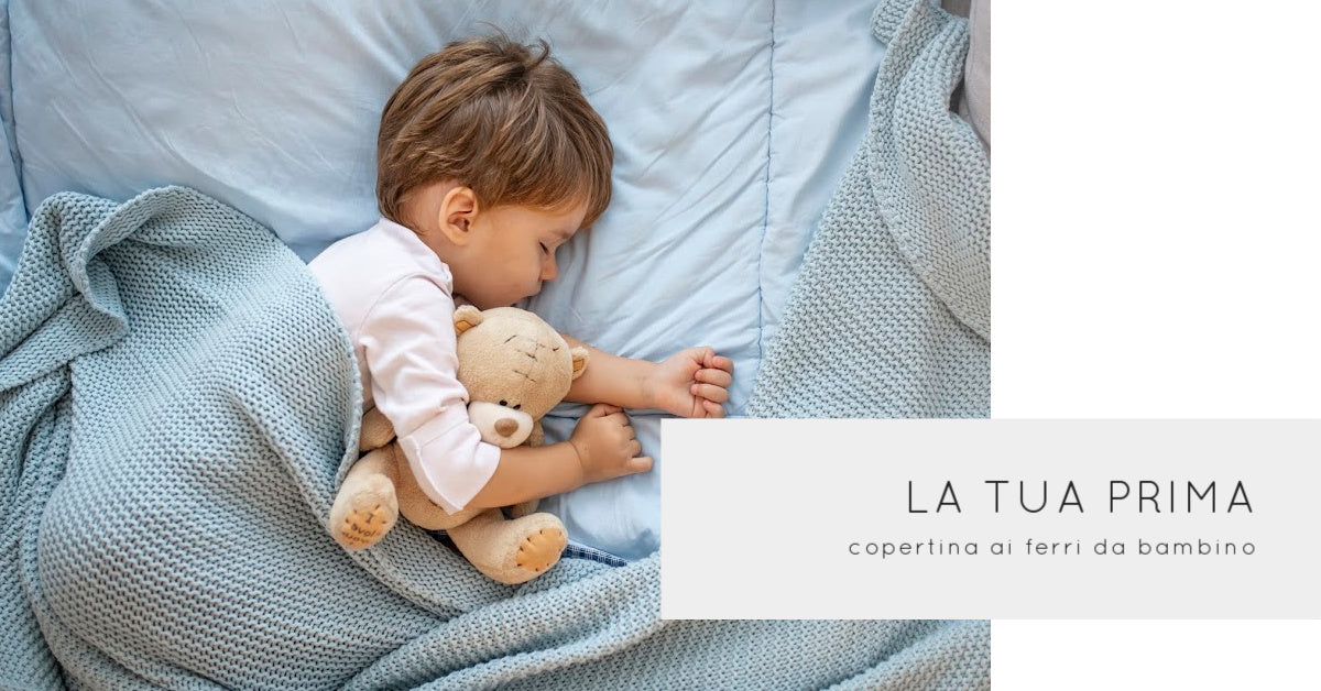 Copertina da neonato ai ferri