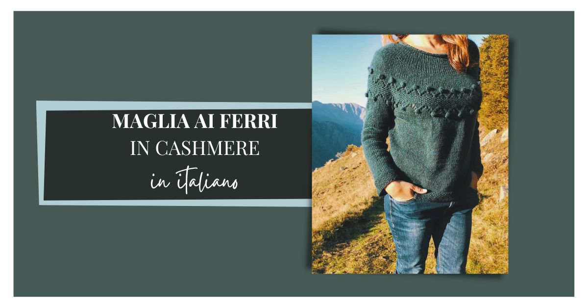 maglia ai ferri in cashmere in italiano