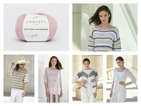 modelli maglia con filato katia cotton cashmere
