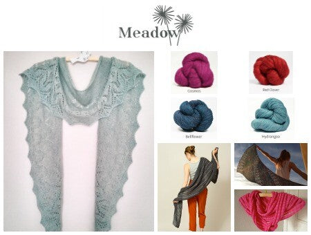 modelli scialle filato meadow the fibre company