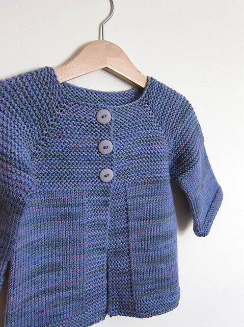 modello cardigan bambino topdown