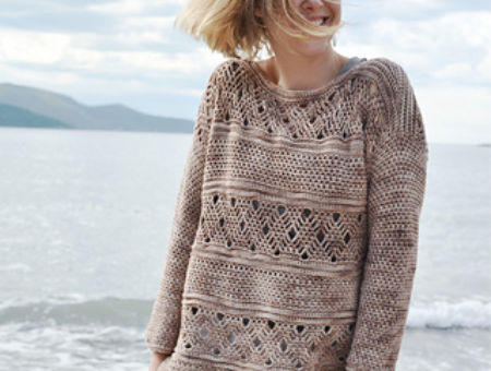 Pullover all'uncinetto Sandpiper