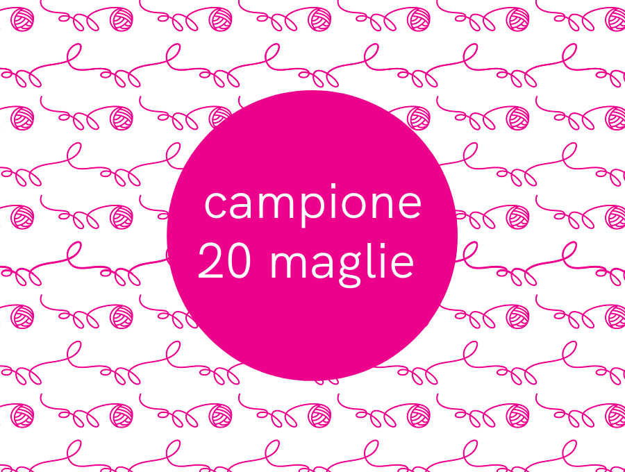 filati campione 20 maglie
