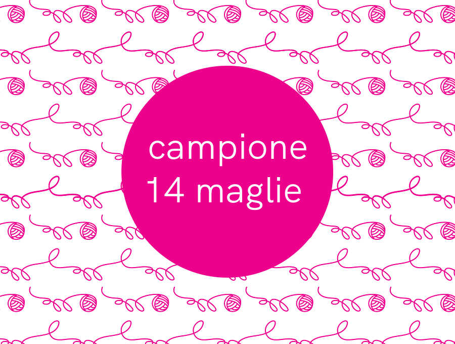 filati per campione 14 maglie