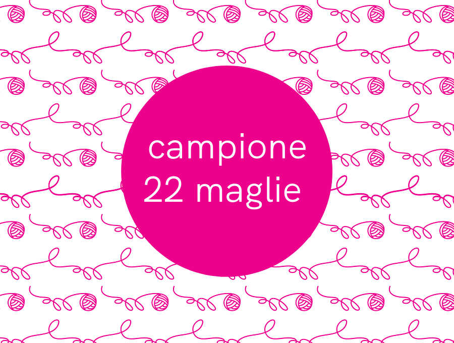 filati per campione 22 maglie