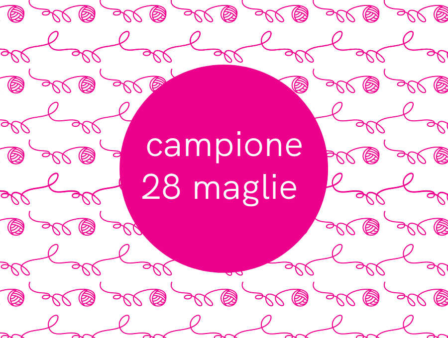 filati per campione 28 maglie