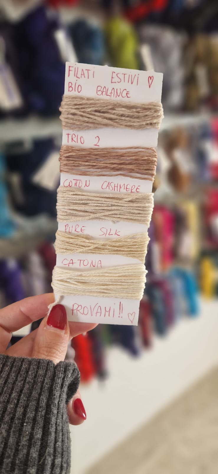 Campioni filati estivi