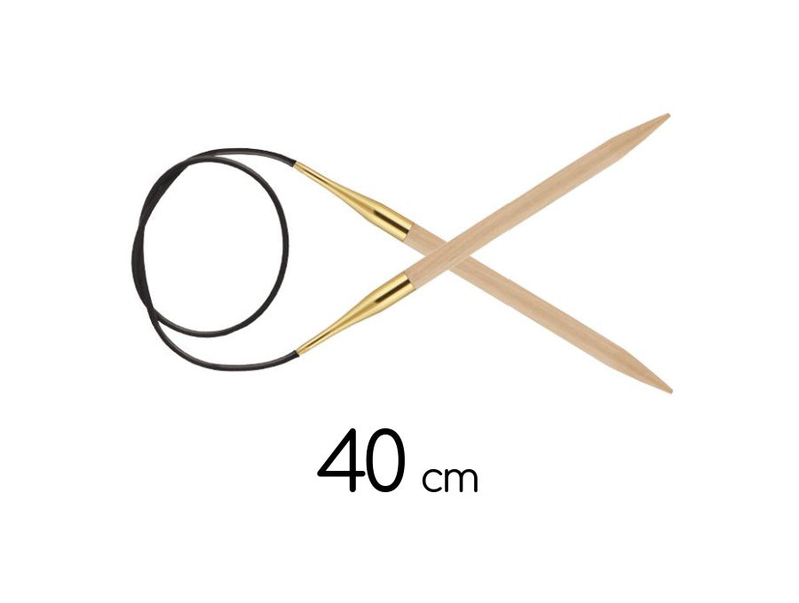 ferri circolari fissi 40 cm knitpro in betulla