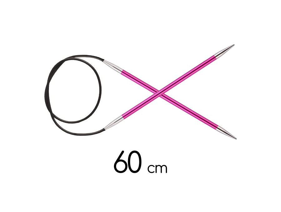 ferri circolari fissi 60 cm knitpro zing