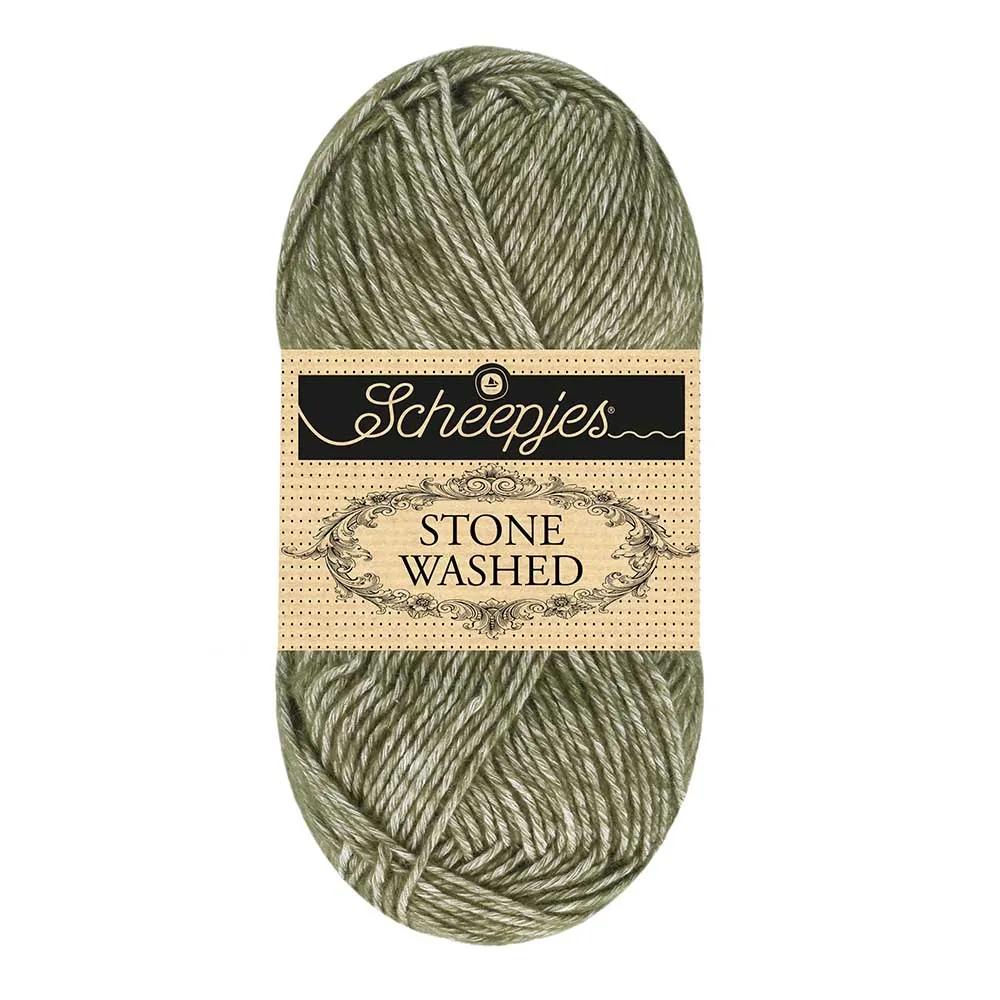 filato stone washed 851 Chlorite Green